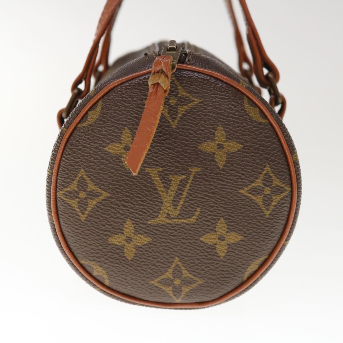 LOUIS VUITTON Monogram Papillon 19 Hand Bag M51389 LV Auth 65652