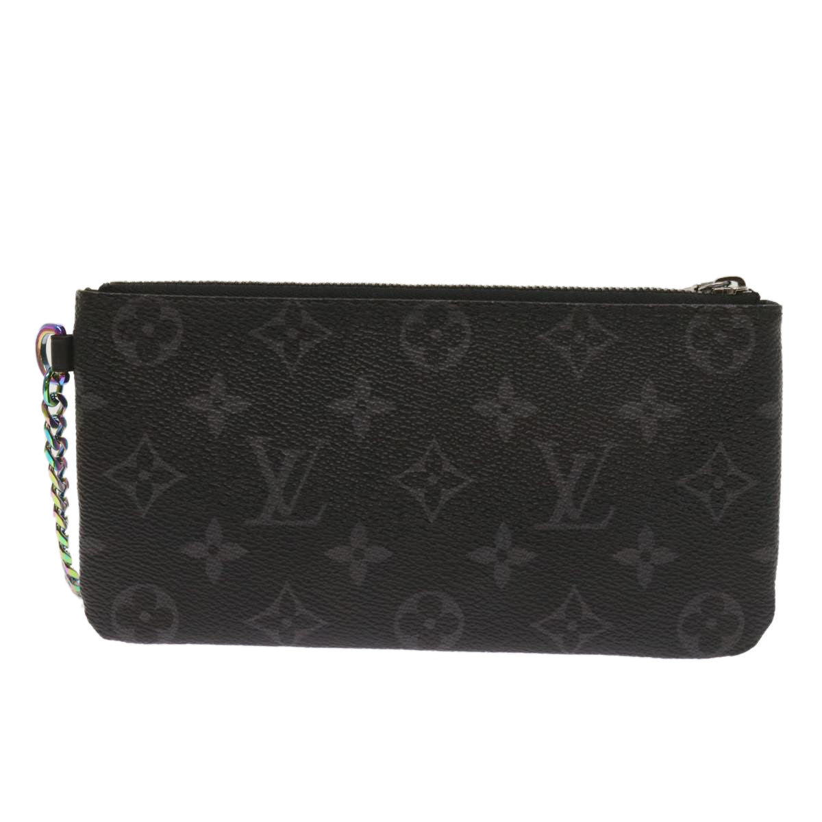 LOUIS VUITTON Monogram Eclipse Fragment iPhone Case M64433 LV Auth 65663A