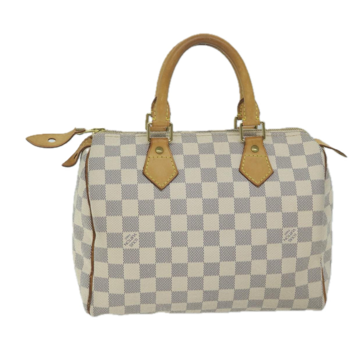 LOUIS VUITTON Damier Azur Speedy 25 Hand Bag N41534 LV Auth 65682