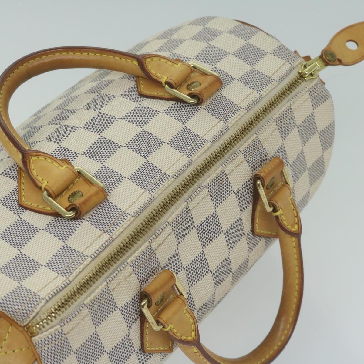 LOUIS VUITTON Damier Azur Speedy 25 Hand Bag N41534 LV Auth 65682