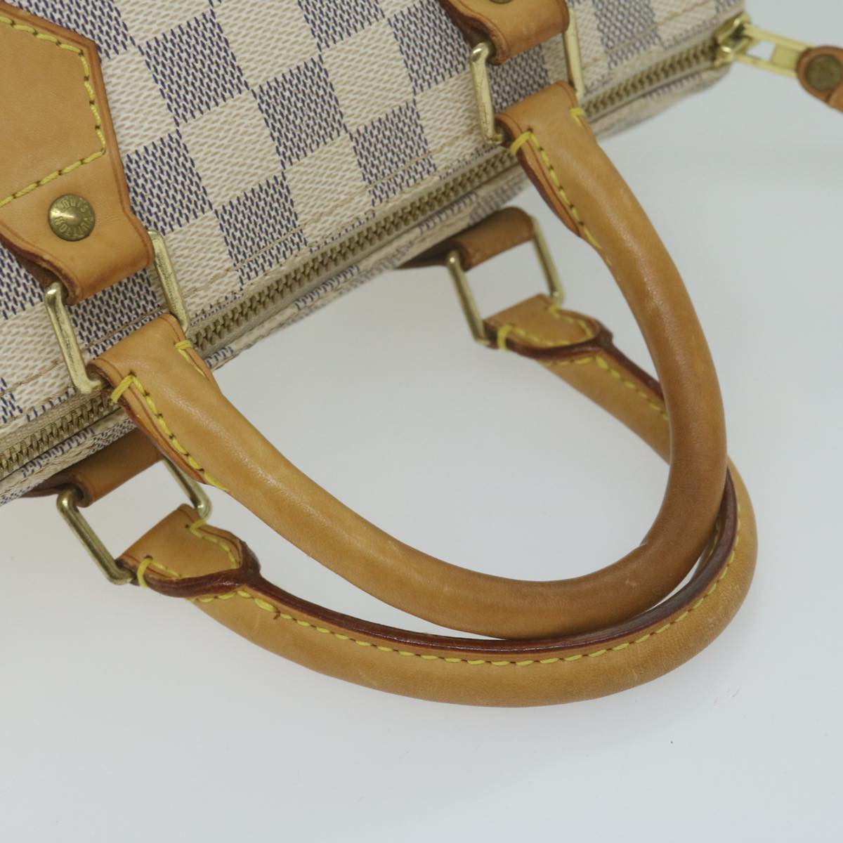 LOUIS VUITTON Damier Azur Speedy 25 Hand Bag N41534 LV Auth 65682