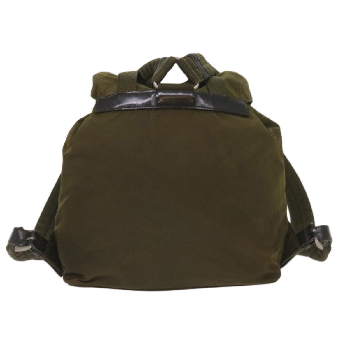 PRADA Backpack Nylon Khaki Auth 65700