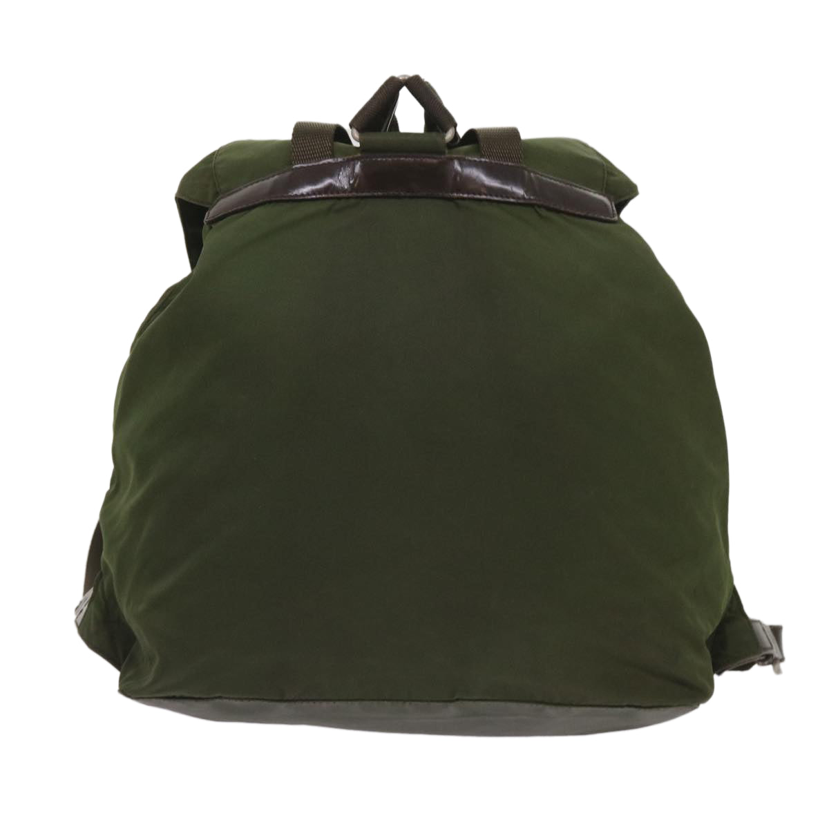 PRADA Backpack Nylon Khaki Auth 65703