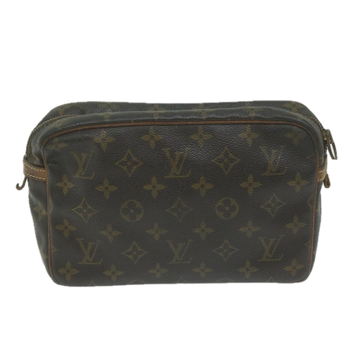 LOUIS VUITTON Monogram Compiegne 23 Clutch Bag M51847 LV Auth 65810