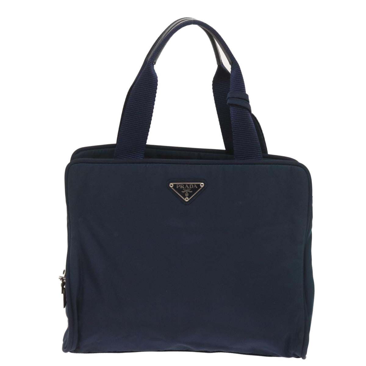 PRADA Hand Bag Nylon Navy Auth 65838