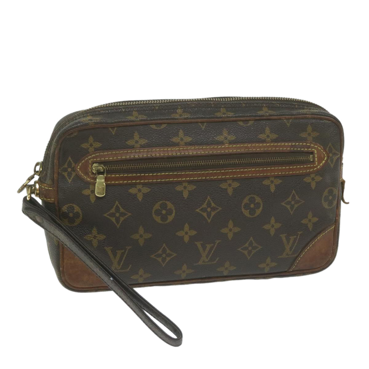 LOUIS VUITTON Monogram Marly Dragonne GM Clutch Bag M51825 LV Auth 65842