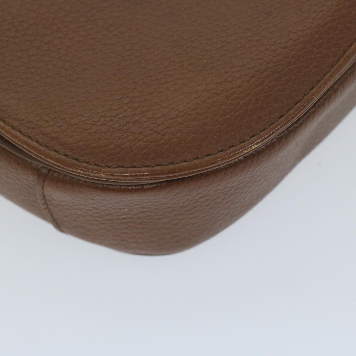 Burberrys Shoulder Bag Leather Brown Auth 65853