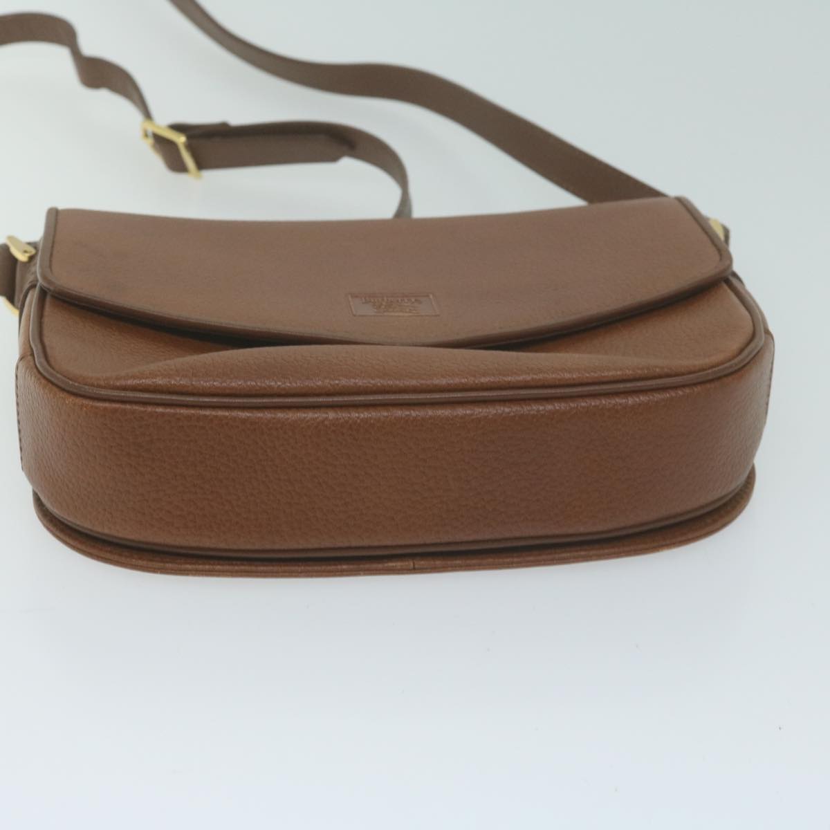 Burberrys Shoulder Bag Leather Brown Auth 65853