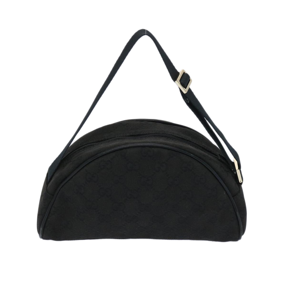 GUCCI GG Canvas Hand Bag Black 90781 Auth 65889