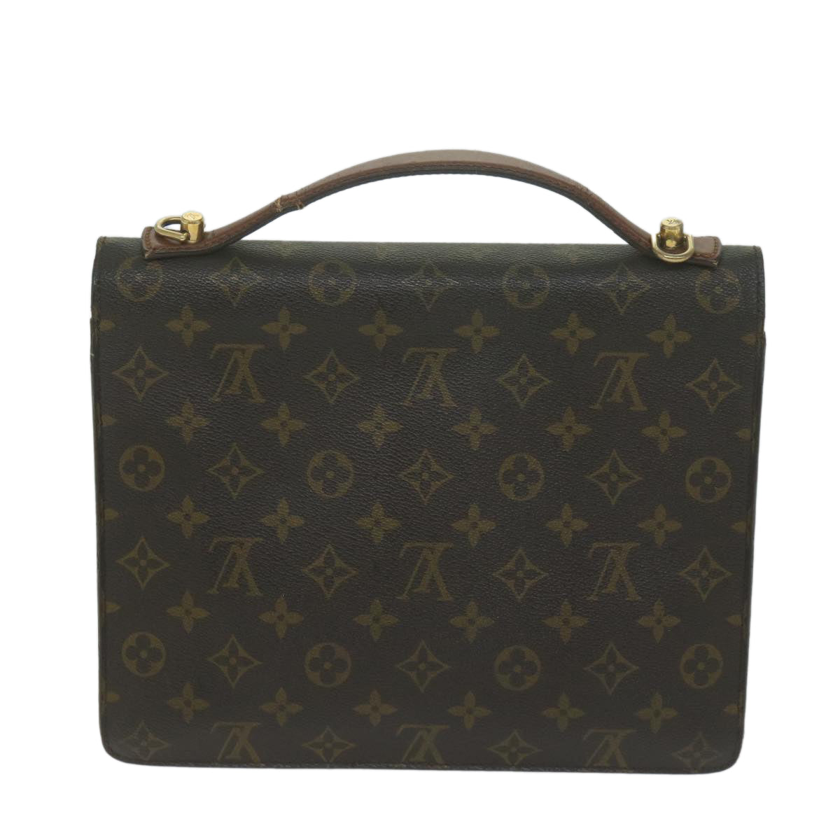 LOUIS VUITTON Monogram Monceau 28 Hand Bag 2way M51185 LV Auth 65994