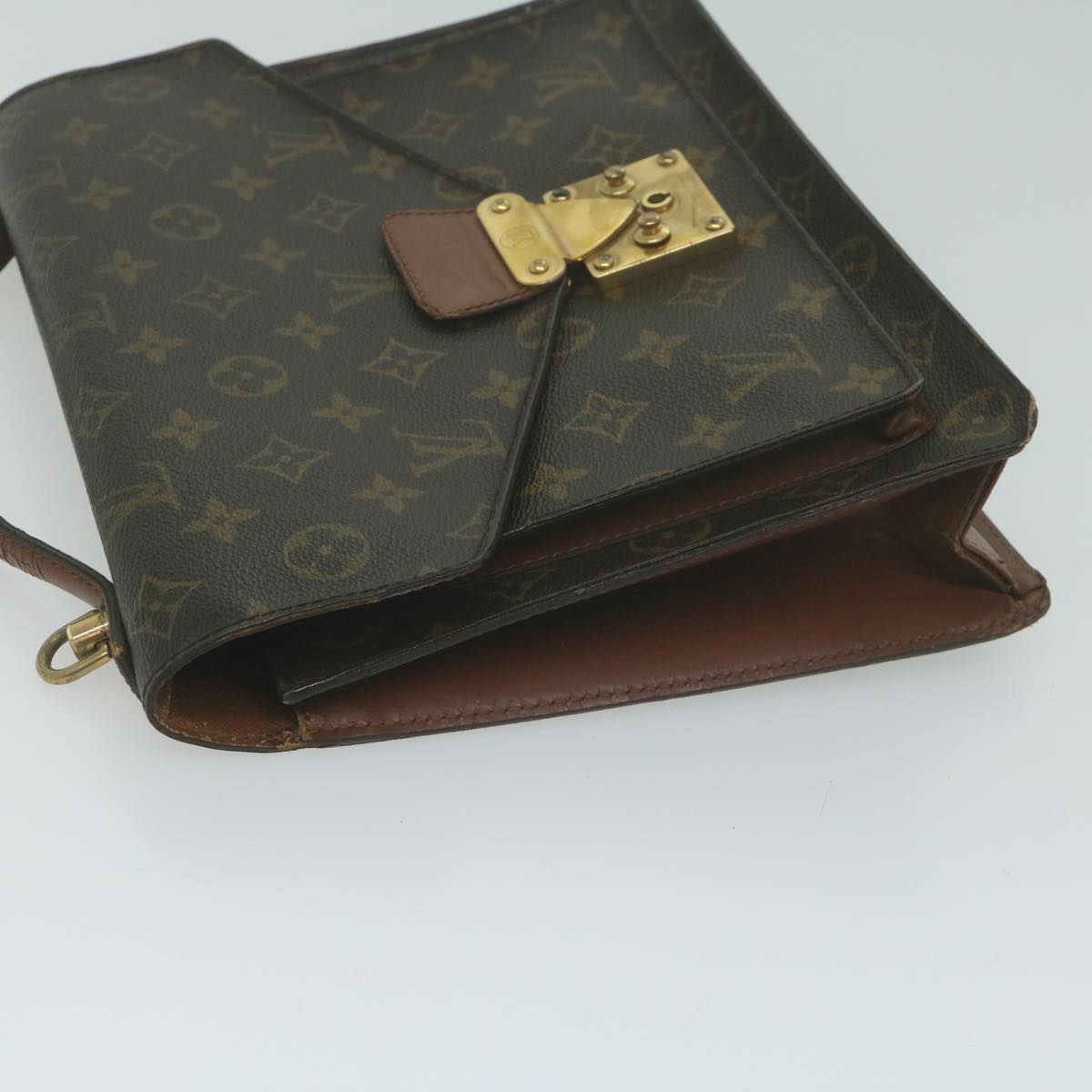 LOUIS VUITTON Monogram Monceau 28 Hand Bag 2way M51185 LV Auth 65994