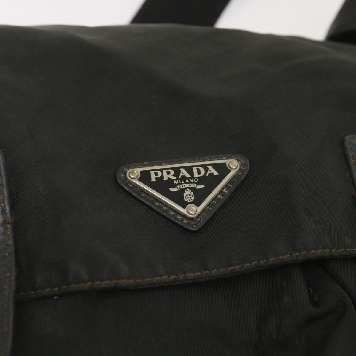 PRADA Shoulder Bag Nylon Black Auth 66000