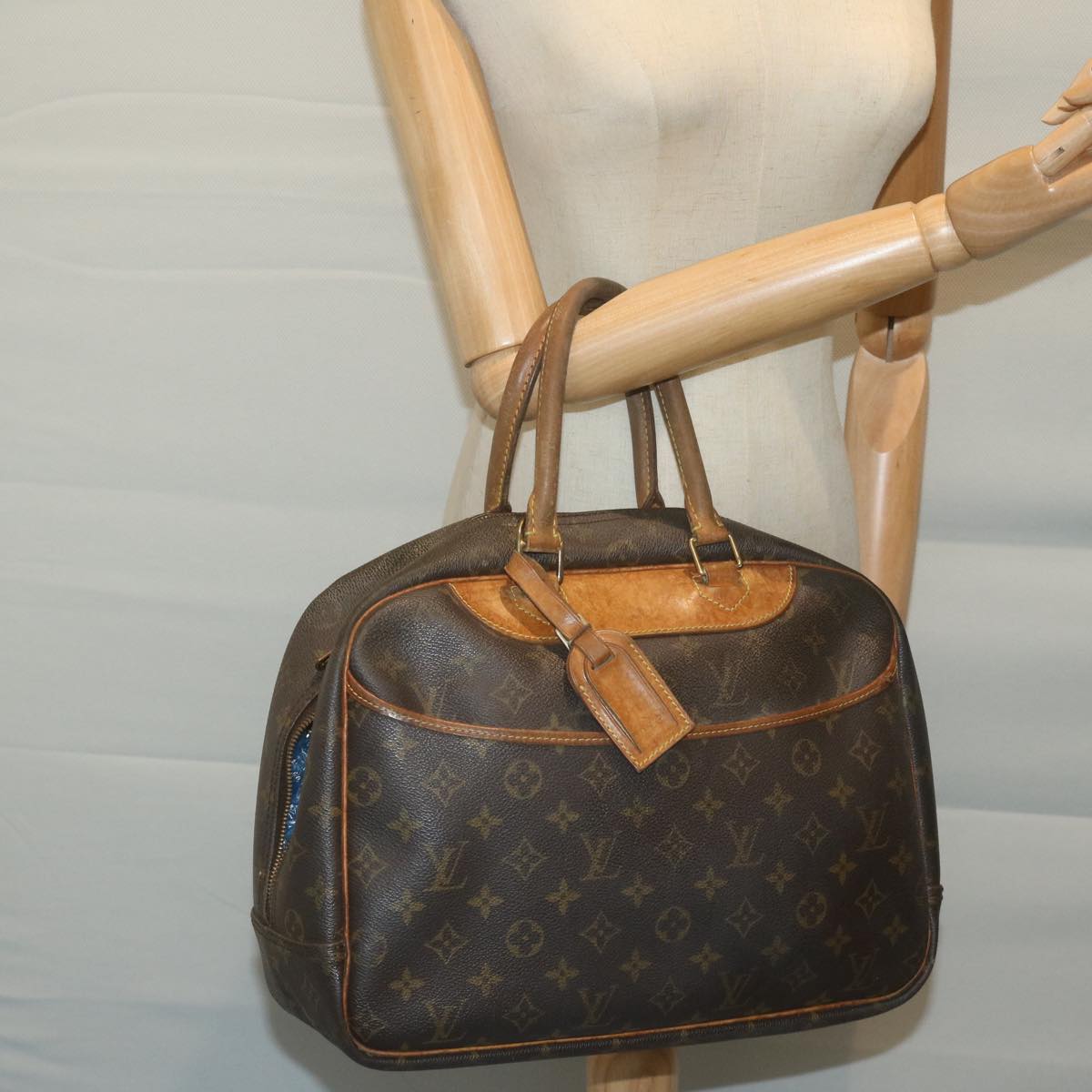 LOUIS VUITTON Monogram Deauville Hand Bag M47270 LV Auth 66008