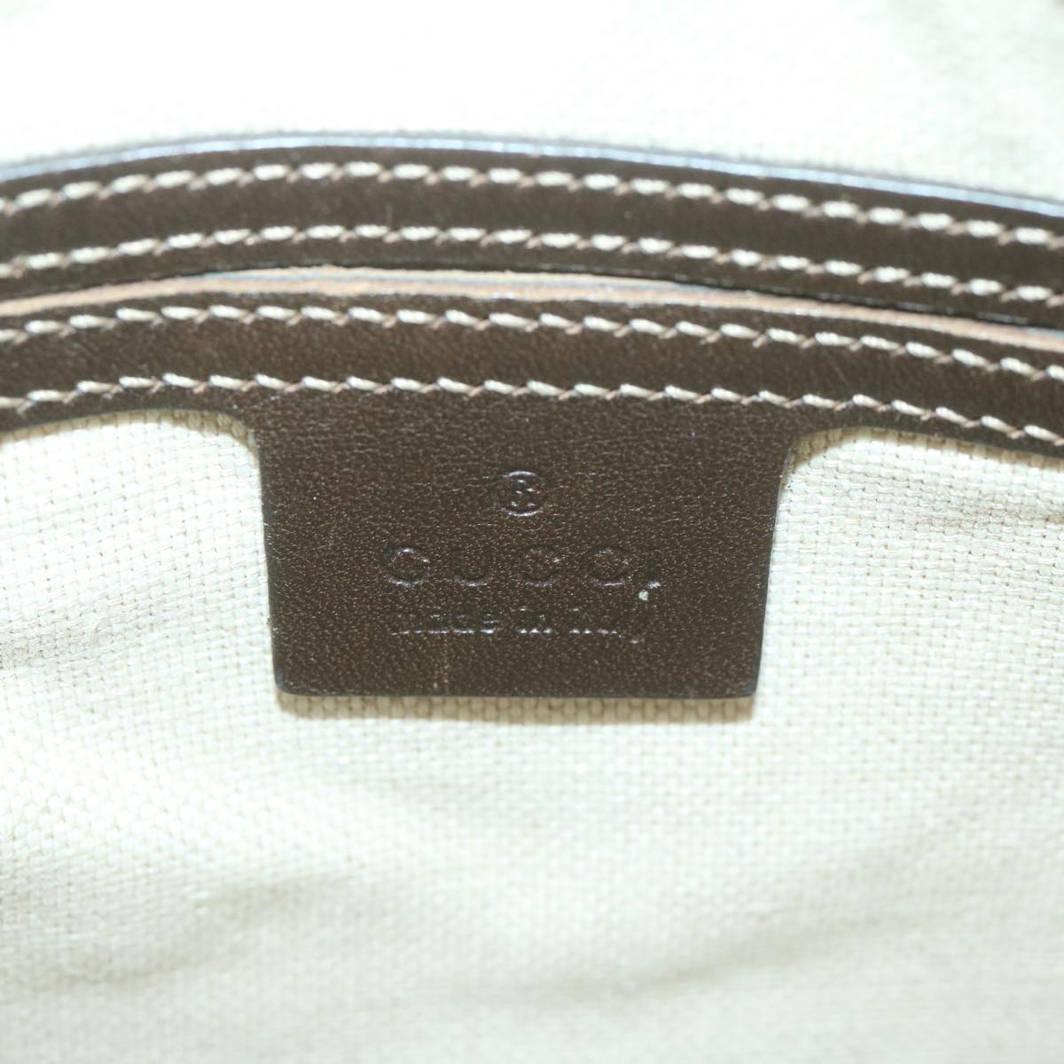 GUCCI GG Supreme Shoulder Bag PVC Beige 295257 Auth 66024