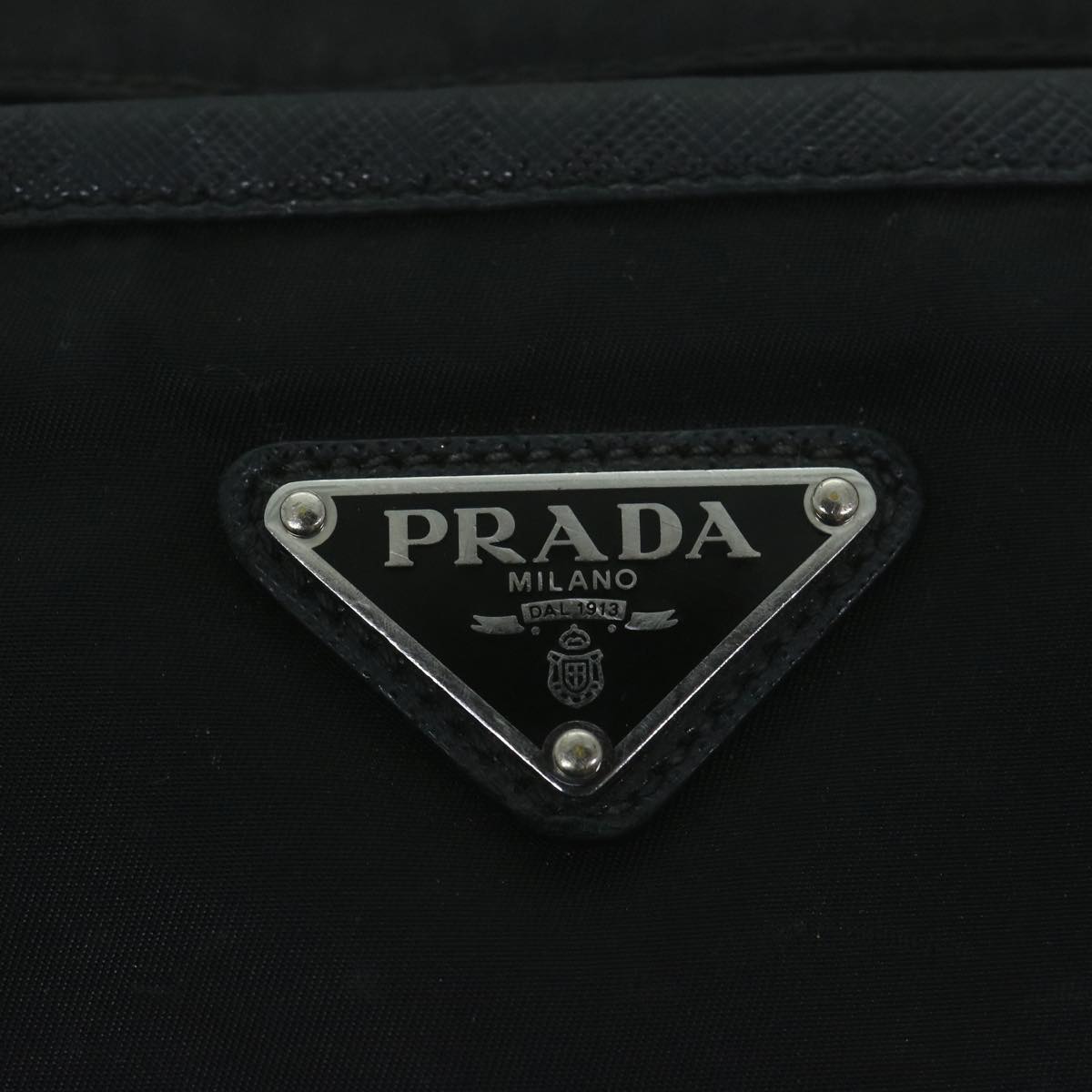 PRADA Shoulder Bag Nylon Black Auth 66044