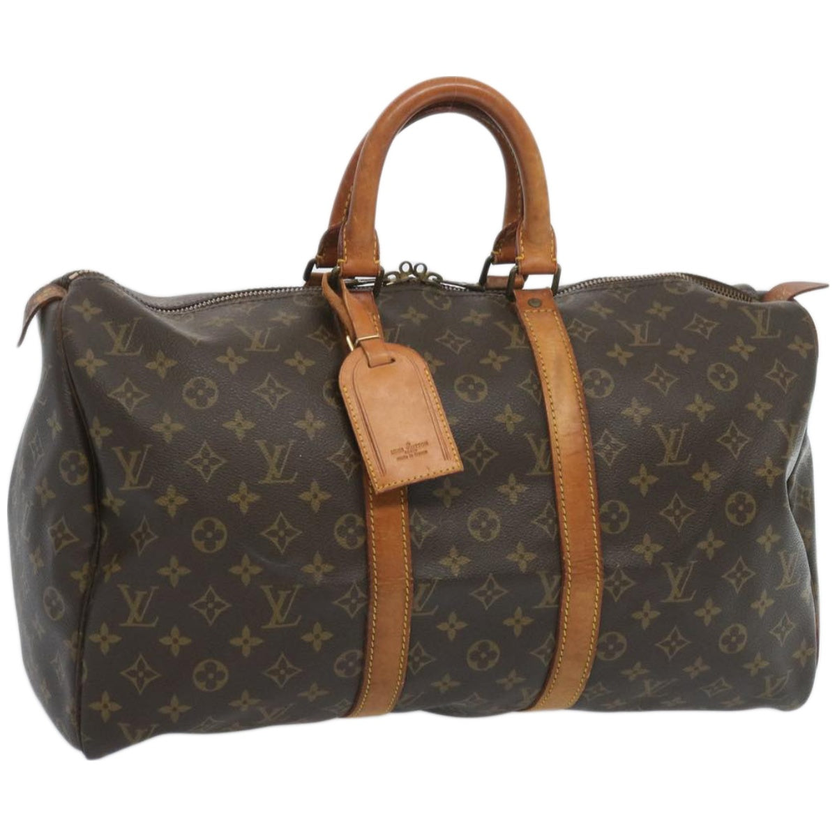 LOUIS VUITTON Monogram Keepall 45 Boston Bag M41428 LV Auth 66106