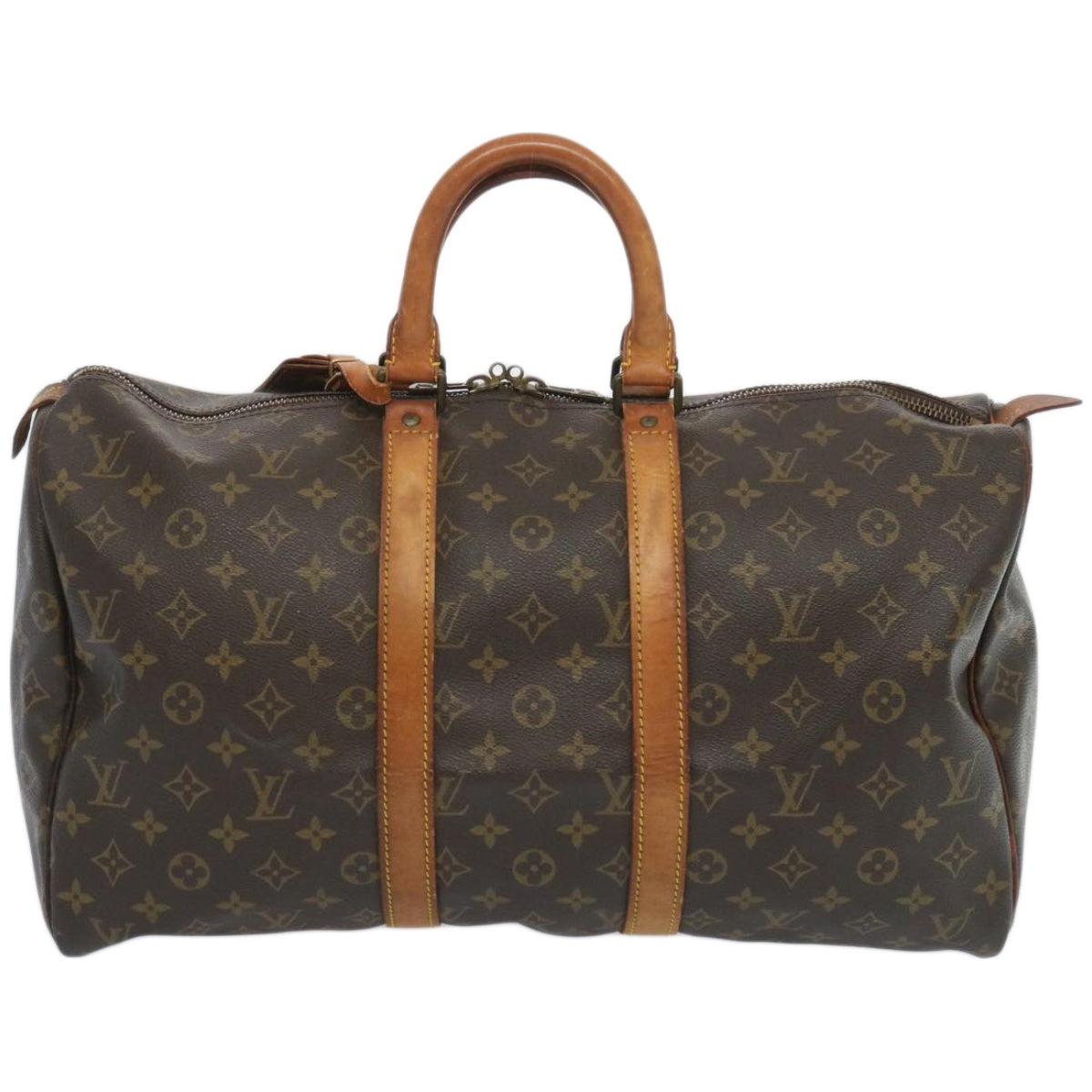 LOUIS VUITTON Monogram Keepall 45 Boston Bag M41428 LV Auth 66106