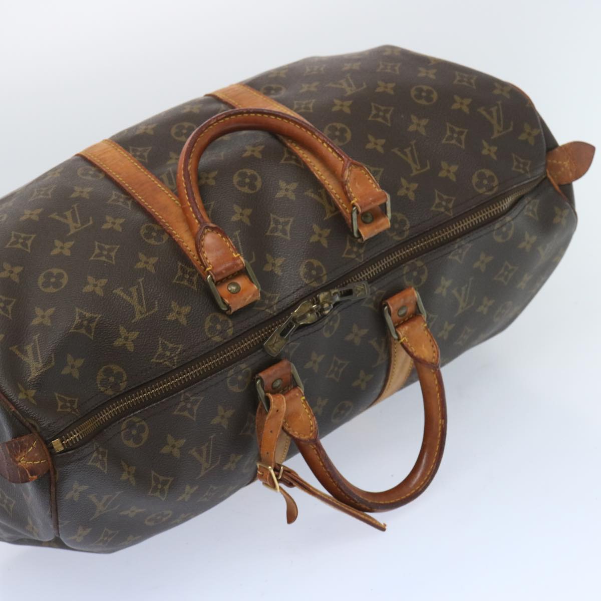 LOUIS VUITTON Monogram Keepall 45 Boston Bag M41428 LV Auth 66106