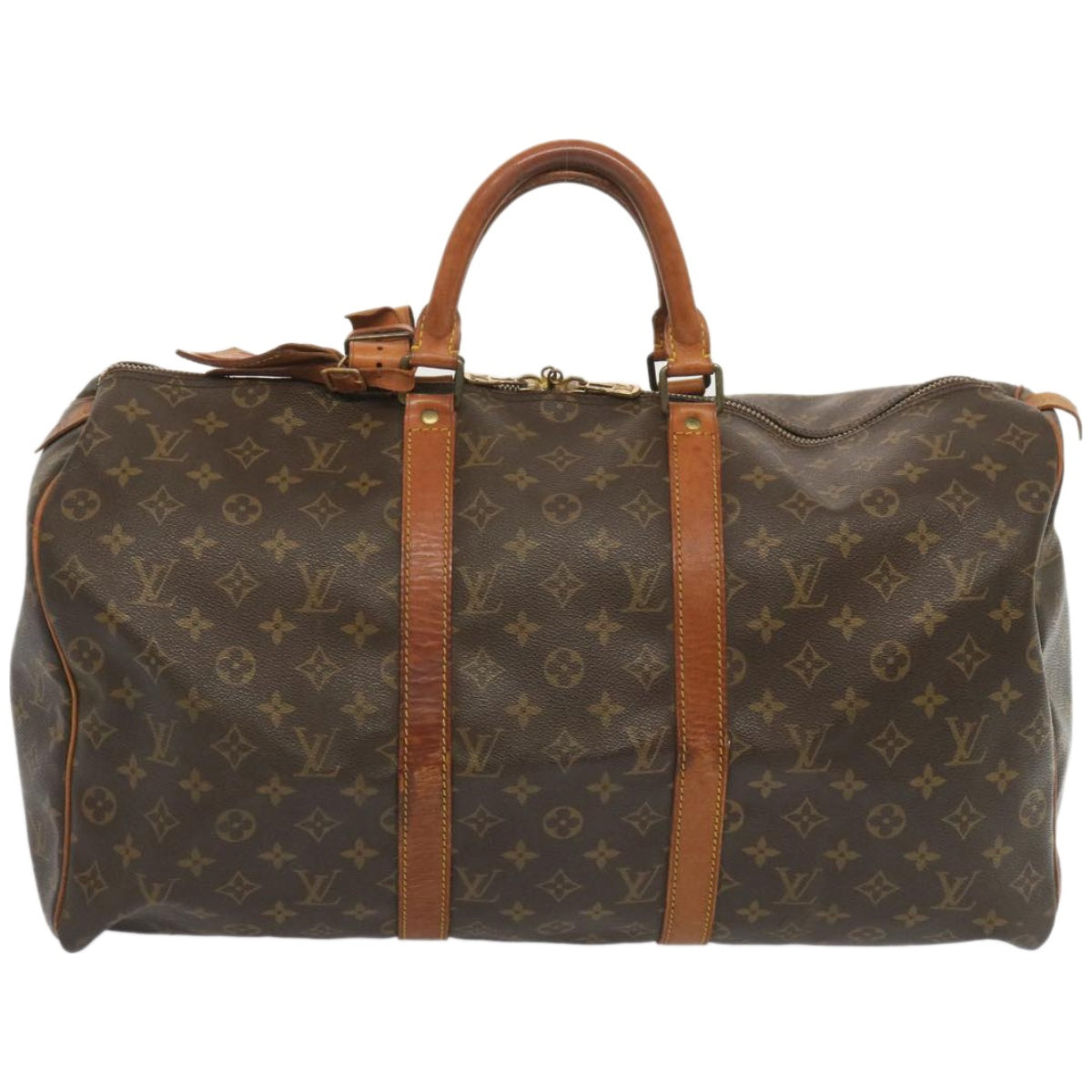 LOUIS VUITTON Monogram Keepall 50 Boston Bag M41426 LV Auth 66107