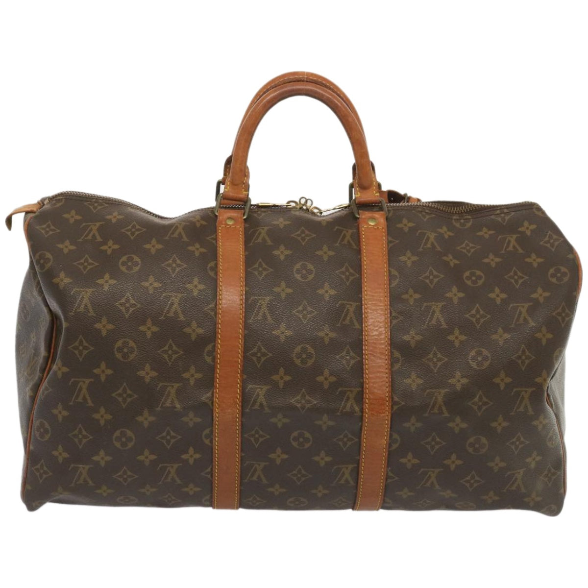 LOUIS VUITTON Monogram Keepall 50 Boston Bag M41426 LV Auth 66107