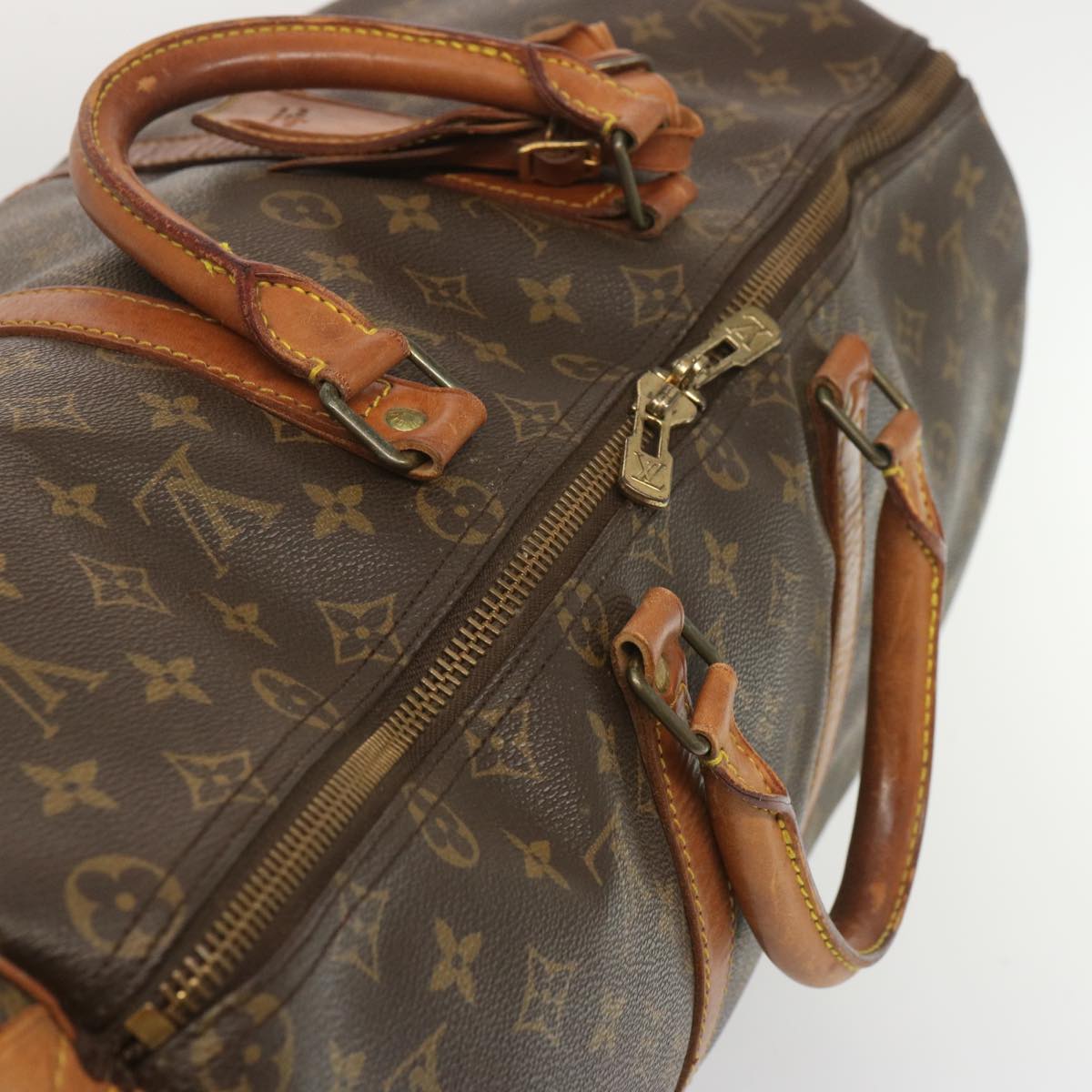 LOUIS VUITTON Monogram Keepall 50 Boston Bag M41426 LV Auth 66107