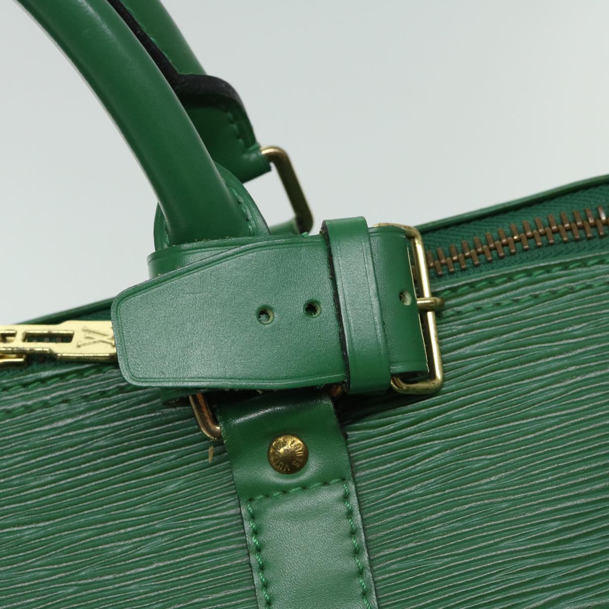 LOUIS VUITTON Epi Keepall 50 Boston Bag Green M42964 LV Auth 66108