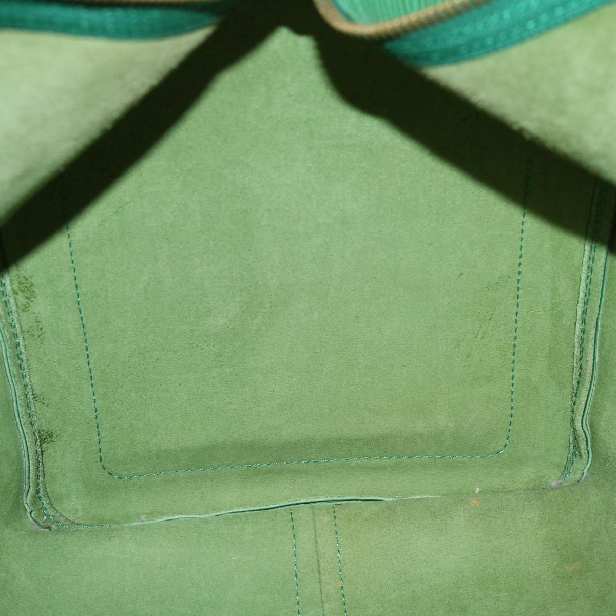 LOUIS VUITTON Epi Keepall 50 Boston Bag Green M42964 LV Auth 66108