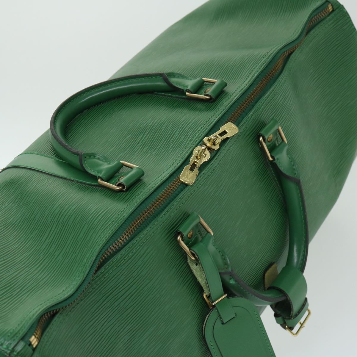 LOUIS VUITTON Epi Keepall 50 Boston Bag Green M42964 LV Auth 66108