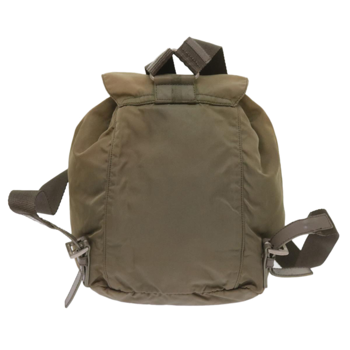 PRADA Backpack Nylon Beige Auth 66139