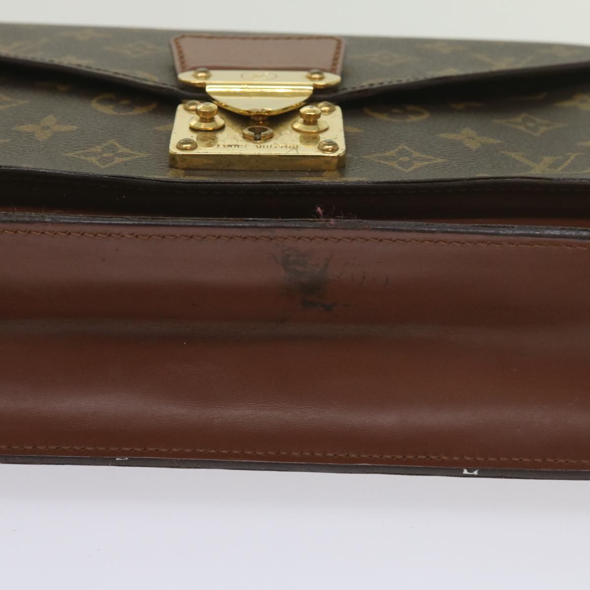 LOUIS VUITTON Monogram Monceau 28 Hand Bag 2way M51185 LV Auth 66173