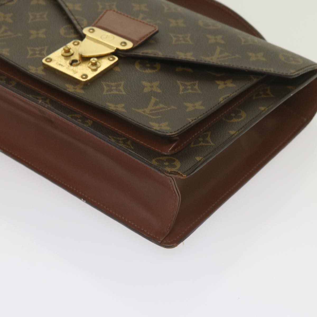 LOUIS VUITTON Monogram Monceau 28 Hand Bag 2way M51185 LV Auth 66173