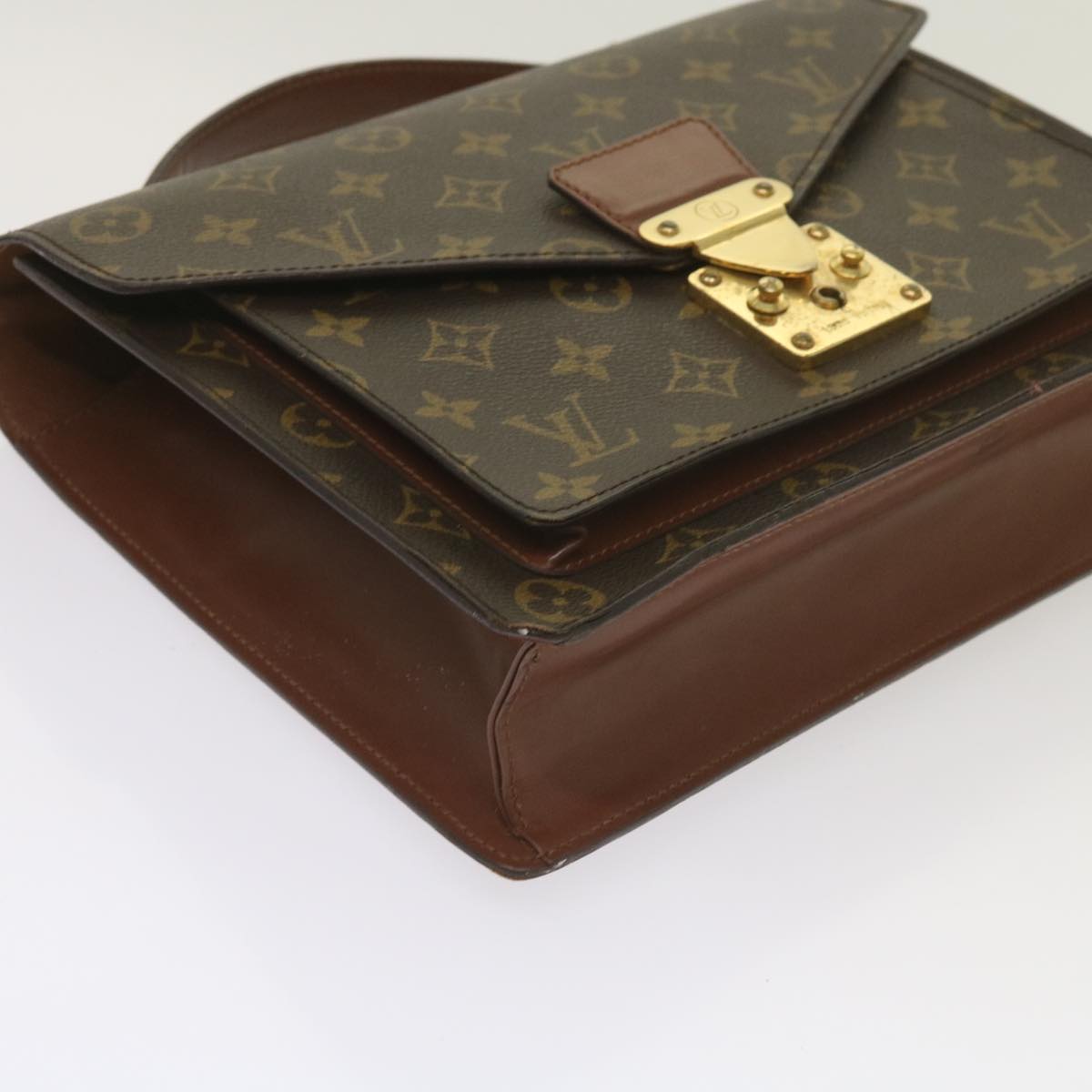 LOUIS VUITTON Monogram Monceau 28 Hand Bag 2way M51185 LV Auth 66173