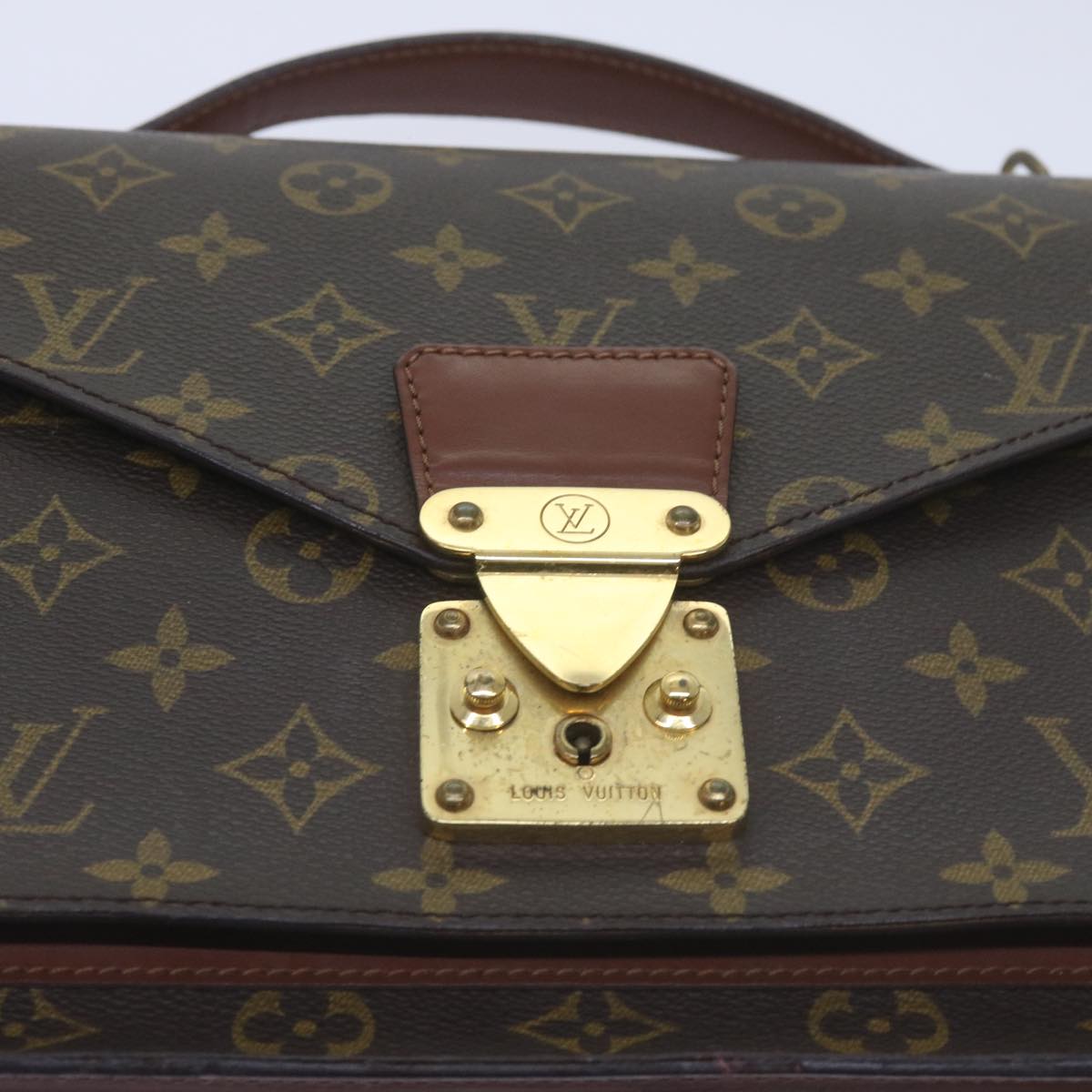 LOUIS VUITTON Monogram Monceau 28 Hand Bag 2way M51185 LV Auth 66173