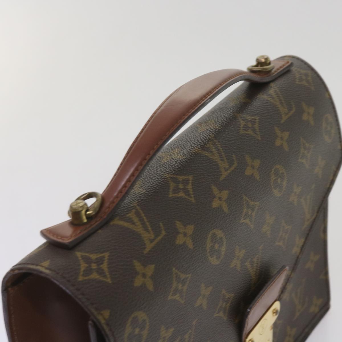 LOUIS VUITTON Monogram Monceau 28 Hand Bag 2way M51185 LV Auth 66173