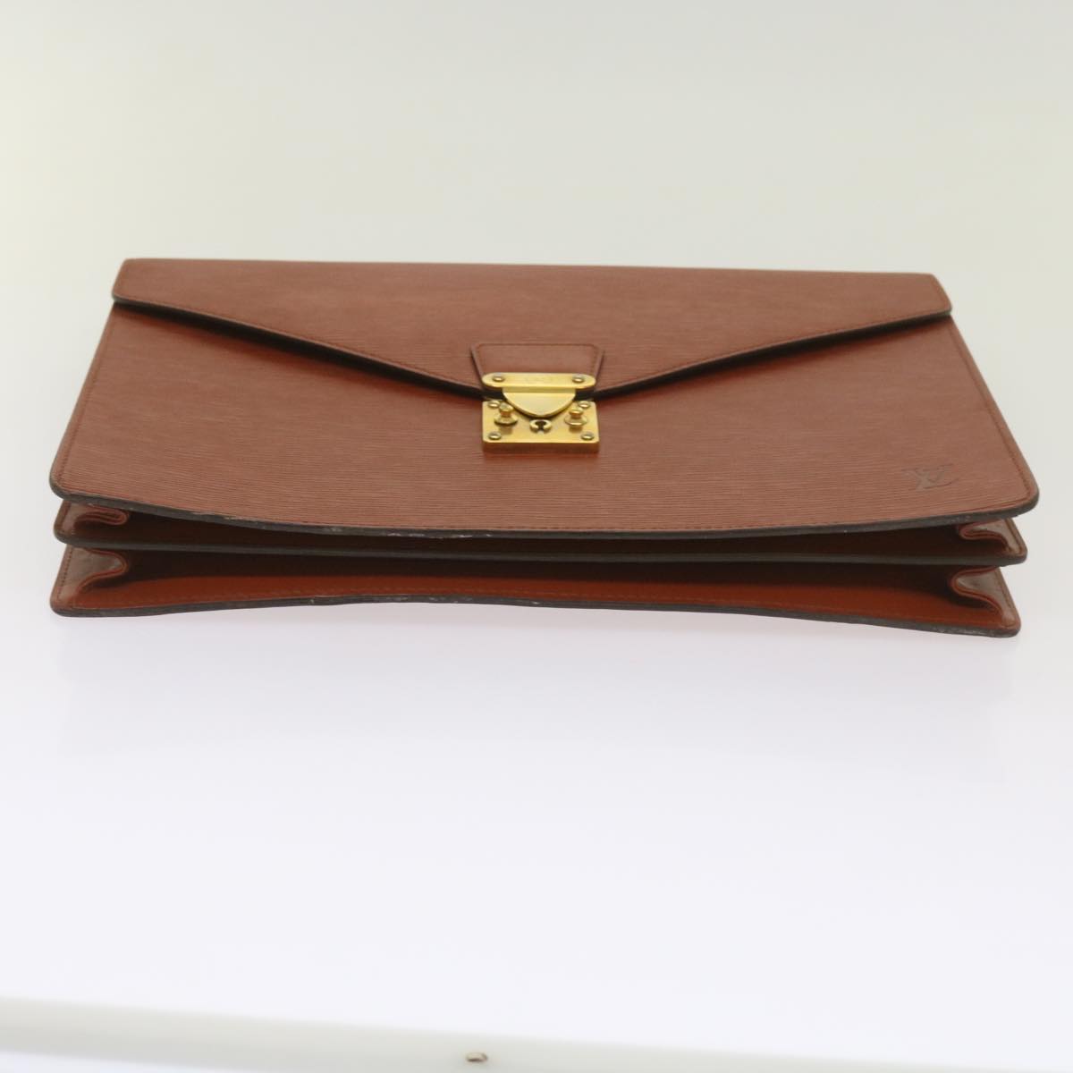 LOUIS VUITTON Epi Serviette Conseiller Briefcase Brown M54423 LV Auth 66184