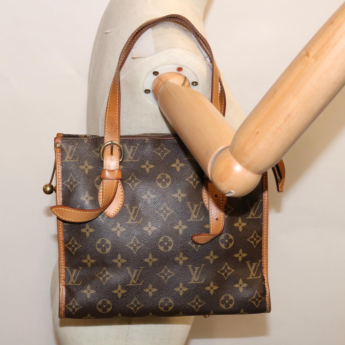 LOUIS VUITTON Monogram Popincourt Haut Hand Bag M40007 LV Auth 66194