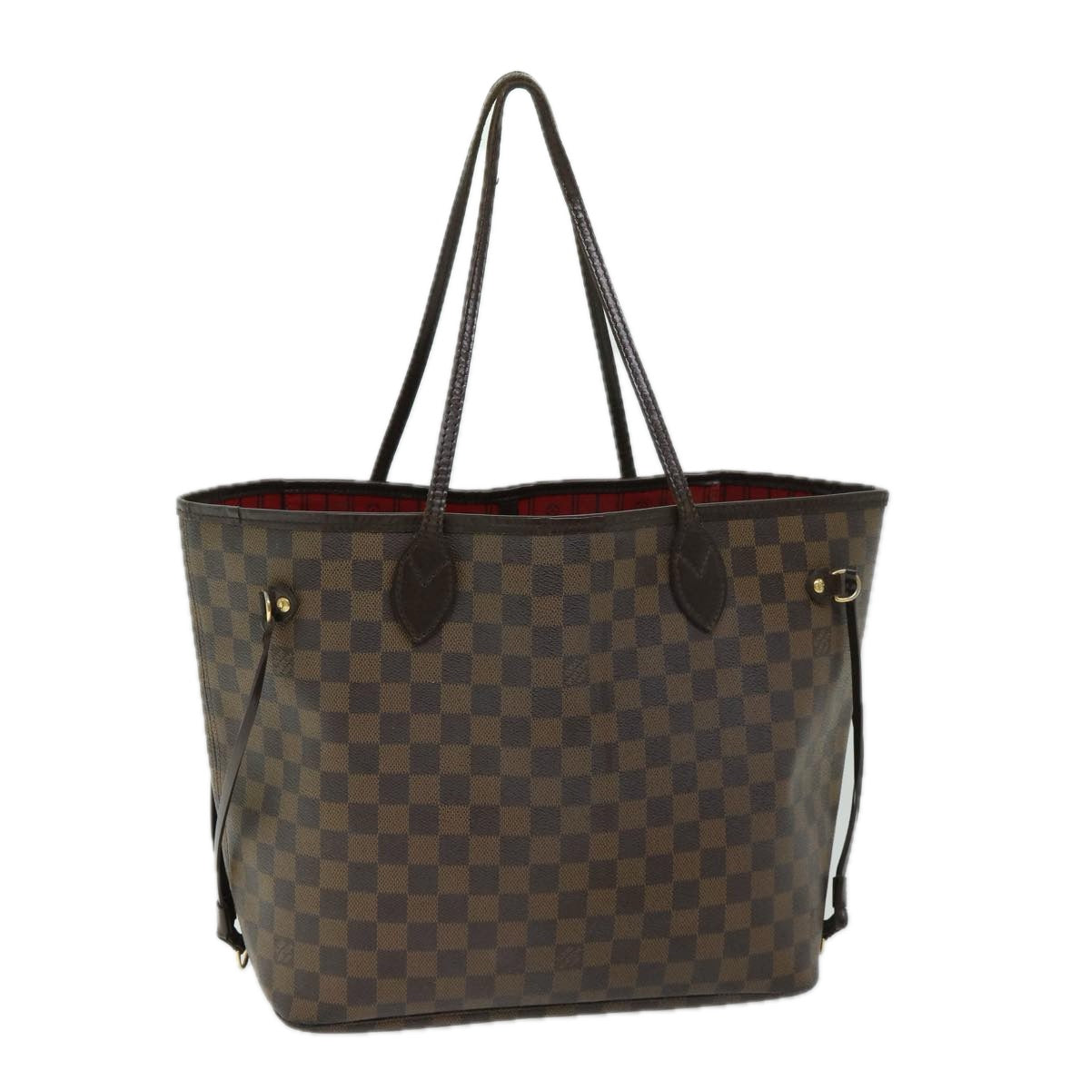 LOUIS VUITTON Damier Ebene Neverfull MM Tote Bag N51105 LV Auth 66203