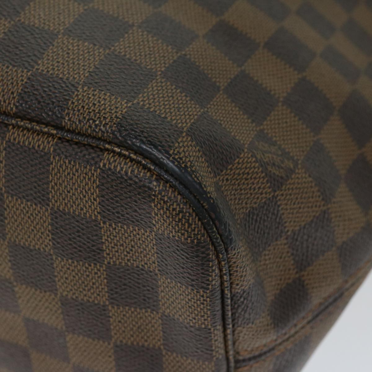 LOUIS VUITTON Damier Ebene Neverfull MM Tote Bag N51105 LV Auth 66203