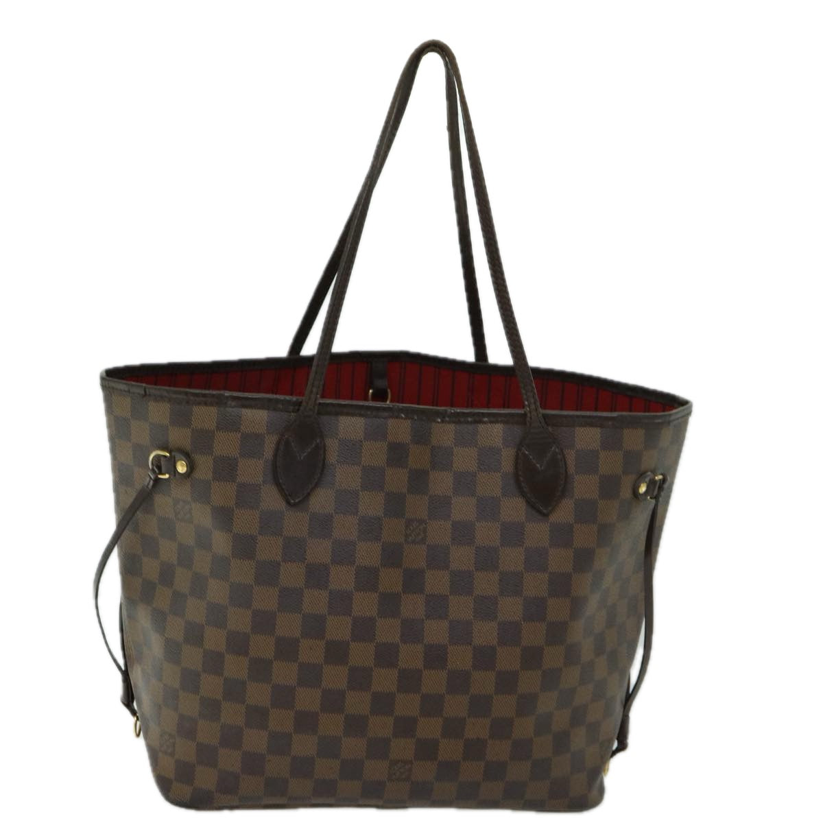 LOUIS VUITTON Damier Ebene Neverfull MM Tote Bag N51105 LV Auth 66203