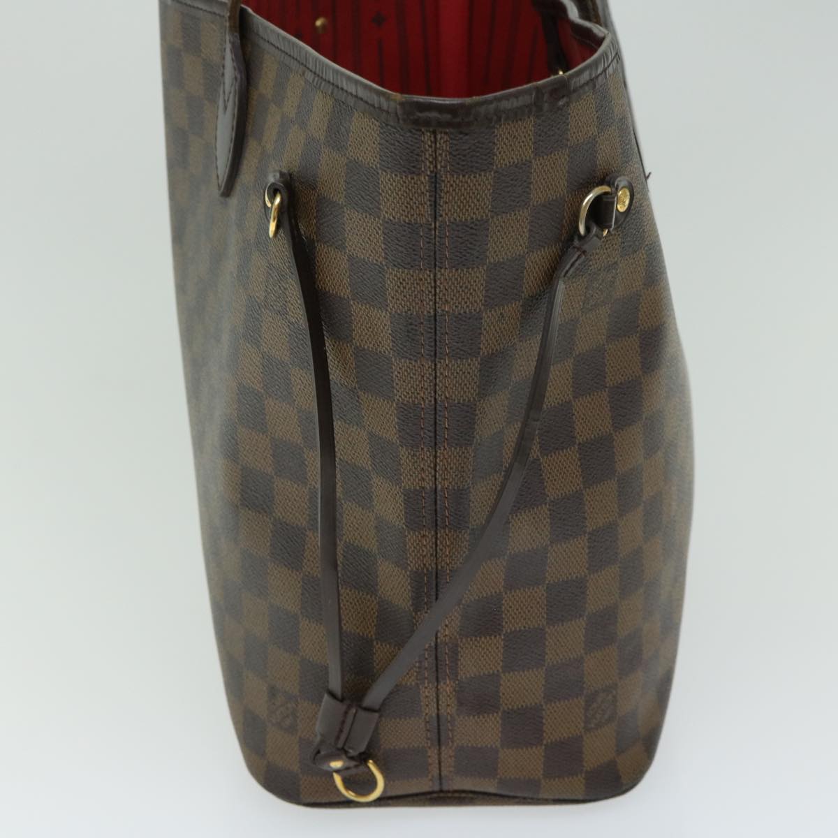 LOUIS VUITTON Damier Ebene Neverfull MM Tote Bag N51105 LV Auth 66203