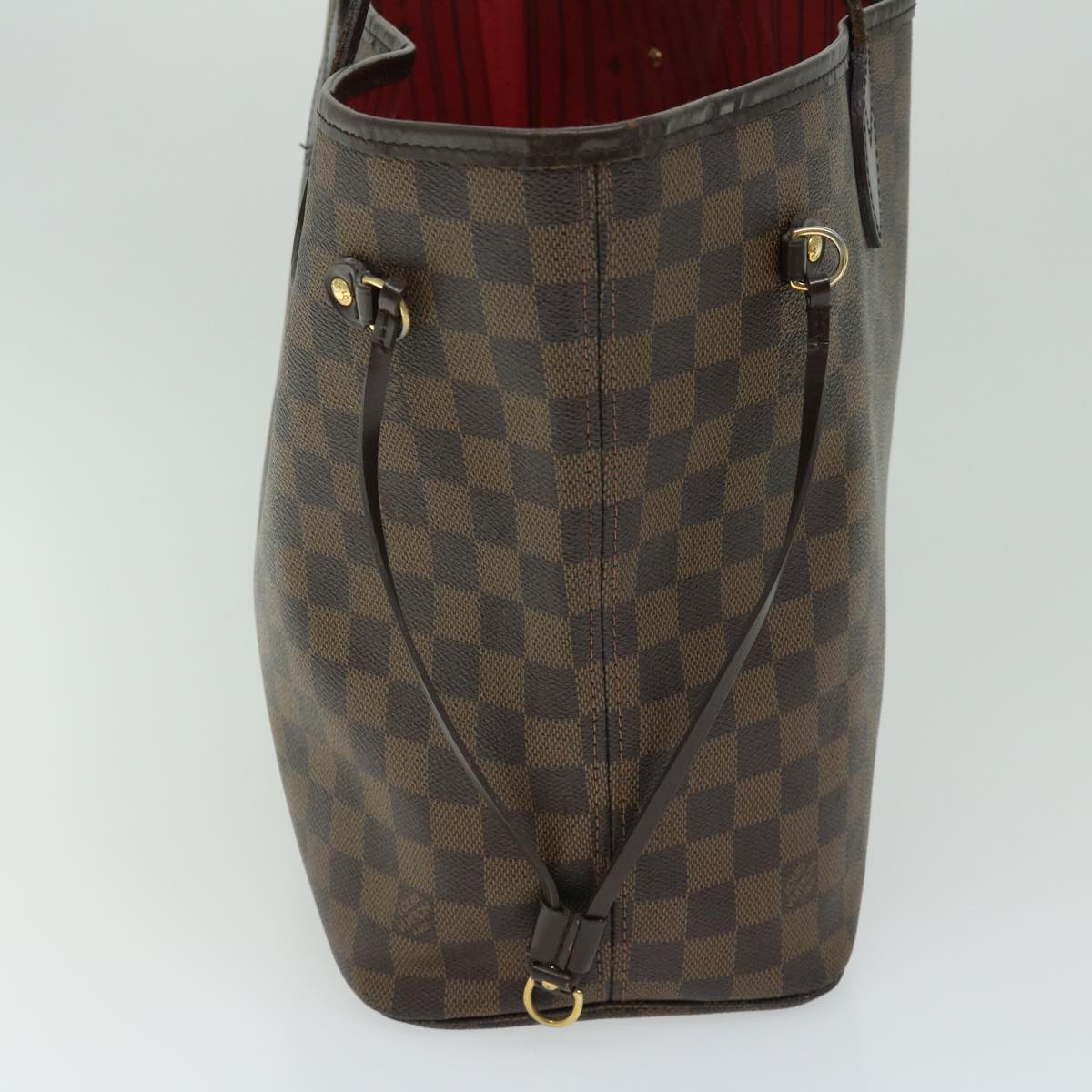 LOUIS VUITTON Damier Ebene Neverfull MM Tote Bag N51105 LV Auth 66203