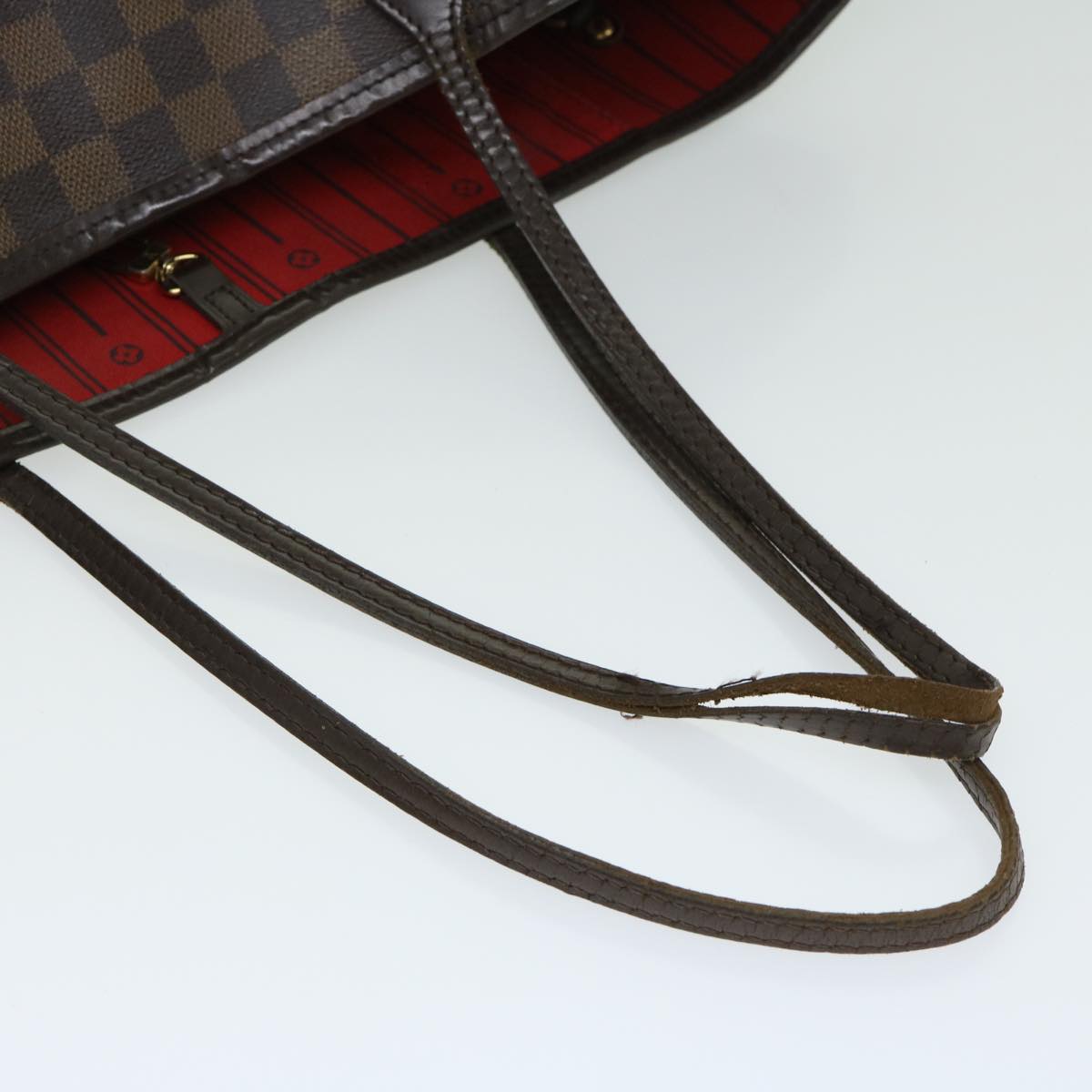 LOUIS VUITTON Damier Ebene Neverfull MM Tote Bag N51105 LV Auth 66203