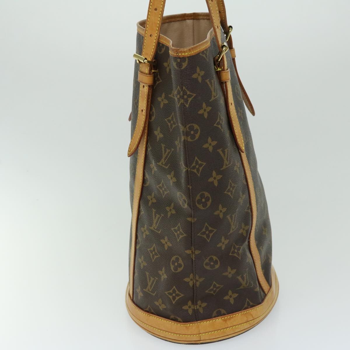 LOUIS VUITTON Monogram Bucket GM Shoulder Bag M42236 LV Auth 66210