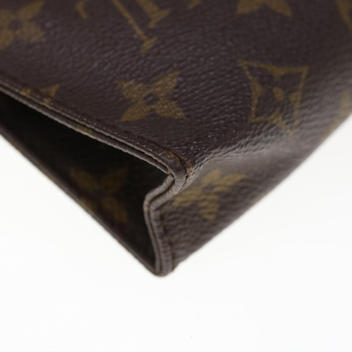 LOUIS VUITTON Monogram Poche Toilette 15 Pouch M47546 LV Auth 66244