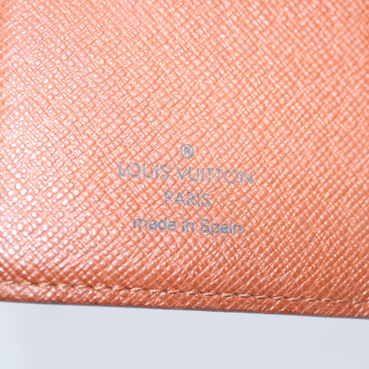 LOUIS VUITTON Monogram Agenda PM Day Planner Cover R20005 LV Auth 66256