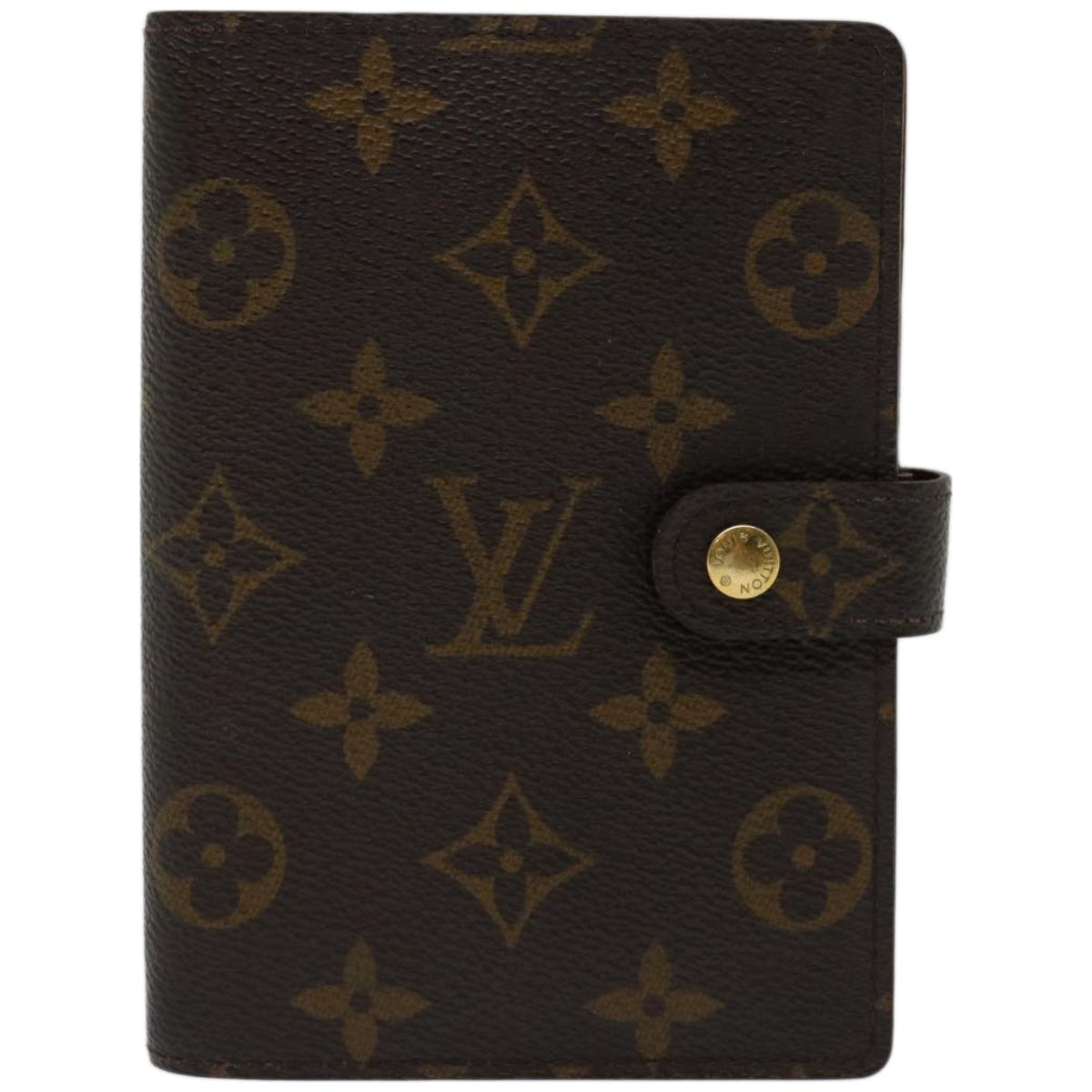 LOUIS VUITTON Monogram Agenda PM Day Planner Cover R20005 LV Auth 66256