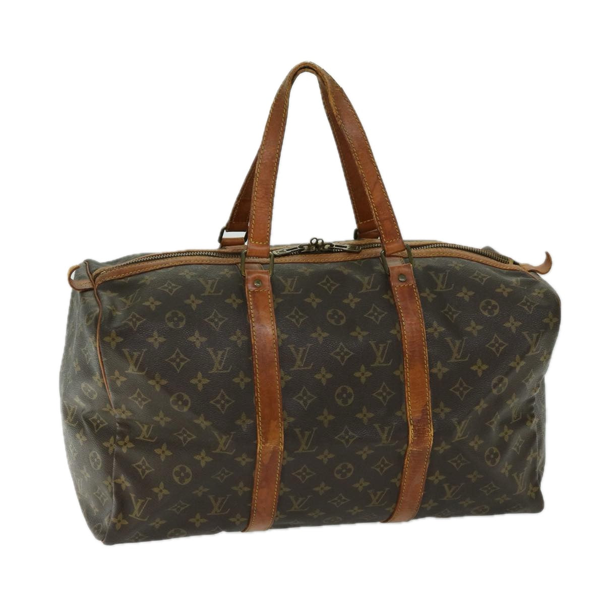 LOUIS VUITTON Monogram Sac Souple 45 Boston Bag M41624 LV Auth 66300