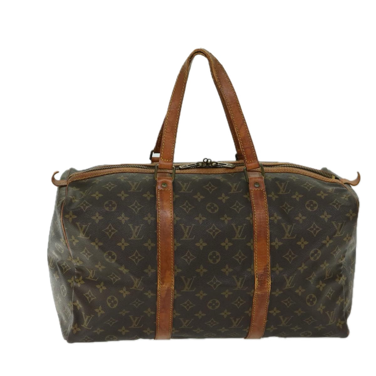 LOUIS VUITTON Monogram Sac Souple 45 Boston Bag M41624 LV Auth 66300