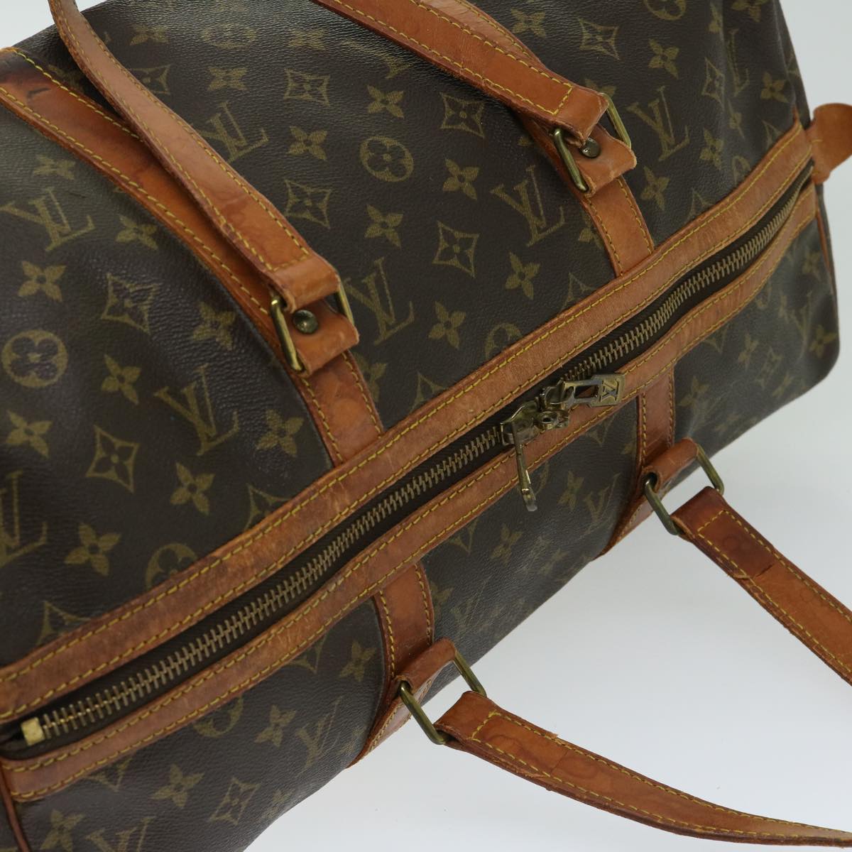 LOUIS VUITTON Monogram Sac Souple 45 Boston Bag M41624 LV Auth 66300