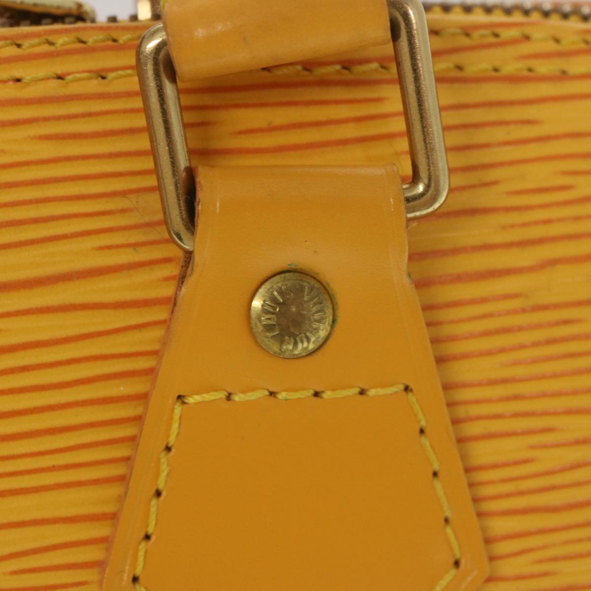 LOUIS VUITTON Epi Alma Hand Bag Tassili Yellow M52149 LV Auth 66314